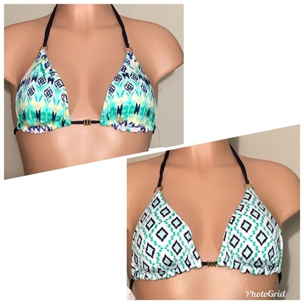 Reversible bikini top. Sample high-quality. New